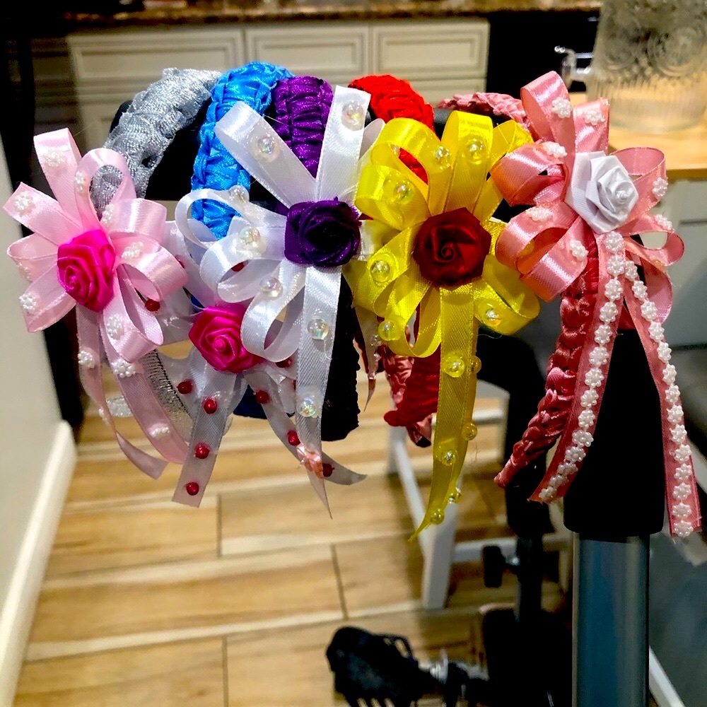 Head bands specify color decorations mite change